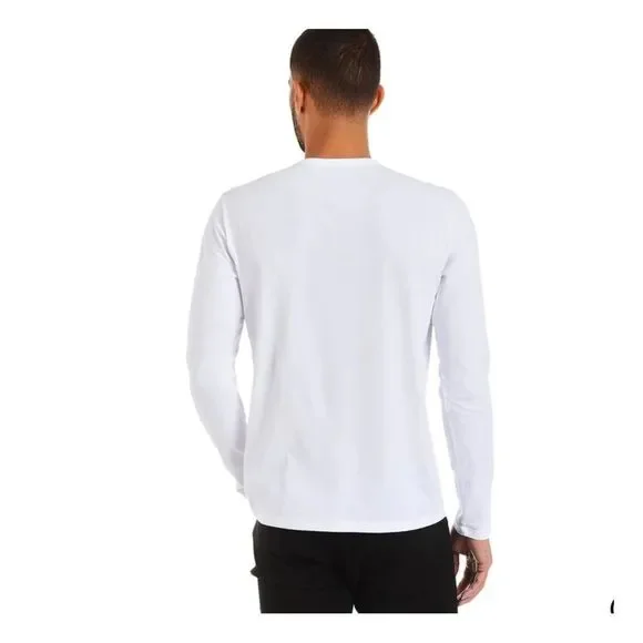 Mott & Bow Men’s ’Driggs’ Long-Sleeve Crewneck T-Shirt. Classic White. XL. New - Picture 4 of 10